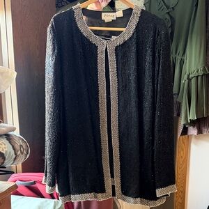 Stenay Black and Silver Women's Jacket